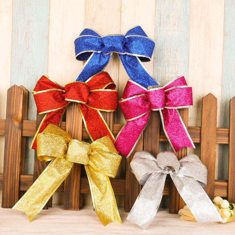 Glitter Christmas Tree Bow