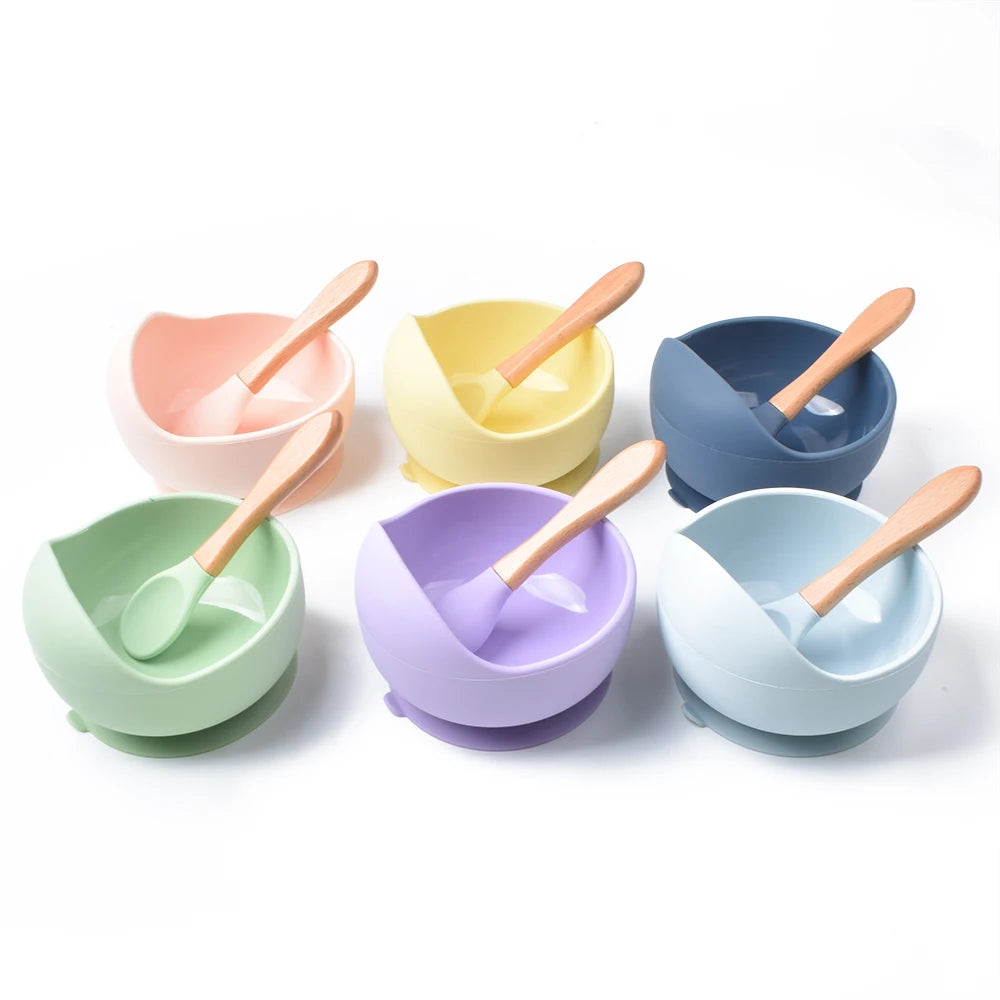 Silicone Suction Bowl & Spoon