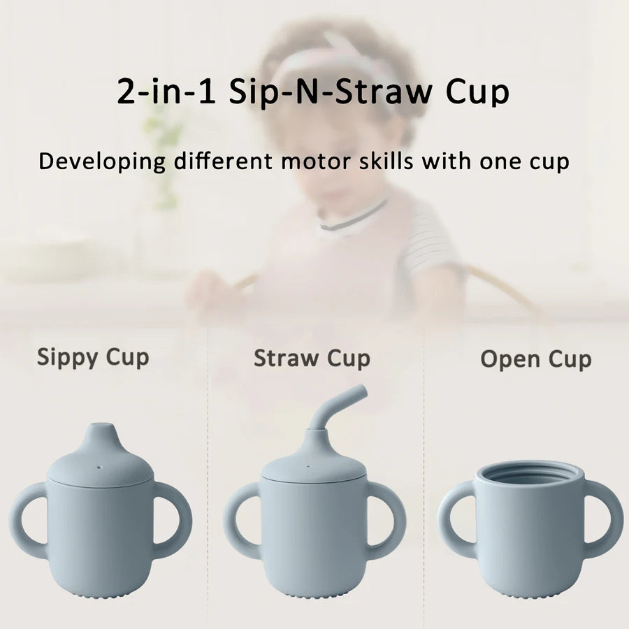 3-in-1 Silicone Training Cup