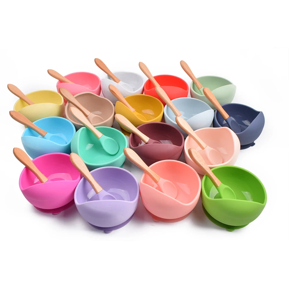 Silicone Suction Bowl & Spoon